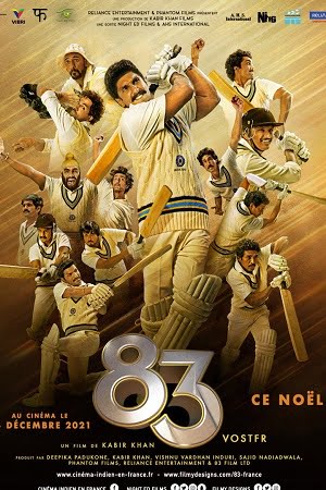 Download 83 (2021) Hindi Full Movie WEB-DL 480p [490MB] | 720p [1.2GB] | 1080p [2.5GB] poster