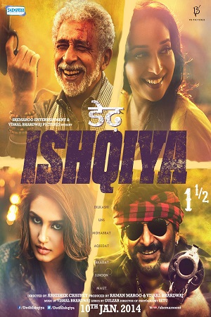 Download Dedh Ishqiya (2014) BluRay Hindi Full Movie 480p [400MB] | 720p [1.3GB] | 1080p [4GB] poster