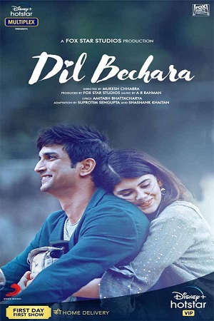 Download Dil Bechara (2020) Hindi Full Movie 480p [300MB] | 720p [900MB] | 1080p [3GB] poster