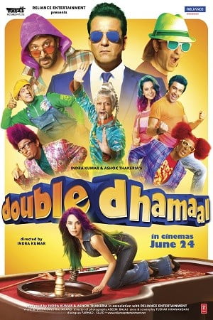 Download Double Dhamaal (2011) Hindi Full Movie 480p [400MB] | 720p [1GB] | 1080p [4GB] BluRay poster