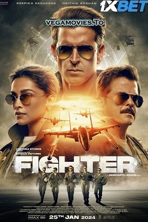 Download Fighter (2024) v2-HDCAMRip Hindi Full-Movie 480p [450MB] | 720p [1.3GB] | 1080p [4GB] poster