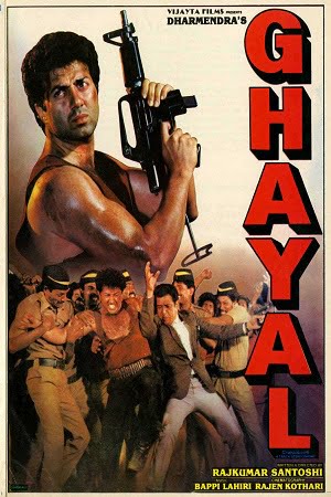 Download Ghayal (1990) Hindi Full Movie 480p [400MB] | 720p [800MB] | 1080p [3GB] poster