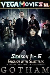 Download Gotham (Season 1 – 5) Complete TV Series {English With Subtitles} 720p WEB-DL [250MB] poster