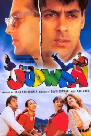 Download Judwaa (1997) Hindi Full Movie 480p [360MB] | 720p [1.2GB] | 1080p [3.5GB] poster