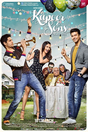 Download Kapoor & Sons (2016) Hindi Full Movie 480p [400MB] | 720p [1.2GB] | 1080p [4GB] poster