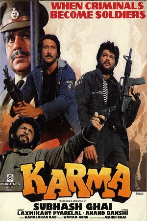 Download Karma (1986) Hindi Full Movie 480p [500MB] | 720p [1.3GB] poster