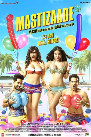 Download Mastizaade (2016) Hindi Full Movie 480p [350MB] | 720p [850MB] poster