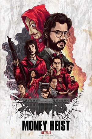 Download Money Heist – Netflix Original (Season 1-5) Dual Audio {Hindi-English} 480p | 720p | 1080p WEB-DL HD poster