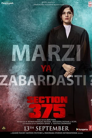 Download Section 375 (2019) Hindi Full Movie 480p [350MB] | 720p [1GB] | 1080p [4.3GB] poster