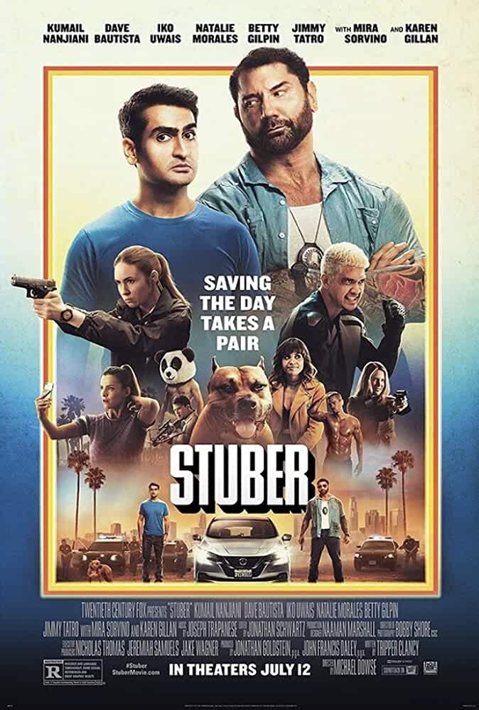 Download Stuber (2019) Dual Audio {Hindi-English} BluRay 480p [350MB] | 720p [950MB] | 1080p [2.7GB] poster