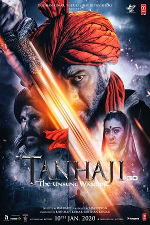 Download Tanhaji: The Unsung Warrior (2020) Hindi Full Movie 480p [350MB] | 720p [1GB] | 1080p [1.7GB] poster