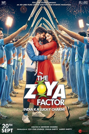 Download The Zoya Factor (2019) Hindi Full Movie 480p [350MB] | 720p [1GB] | 1080p [4GB] poster