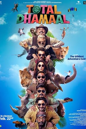 Download Total Dhamaal (2019) Hindi Full Movie 480p [450MB] | 720p [1GB] | 1080p [2GB] poster