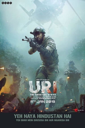 Download Uri The Surgical Strike (2019) Hindi Full Movie 480p [400MB] | 720p [1.2GB] | 1080p [2GB] | 2160p [9.3GB] poster