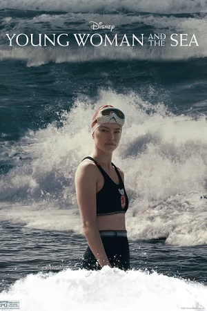 Download Young Woman and the Sea (2024) WEB-DL {English With Subtitles} Full Movie 480p [400MB] | 720p [1.1GB] | 1080p [2.5GB] poster