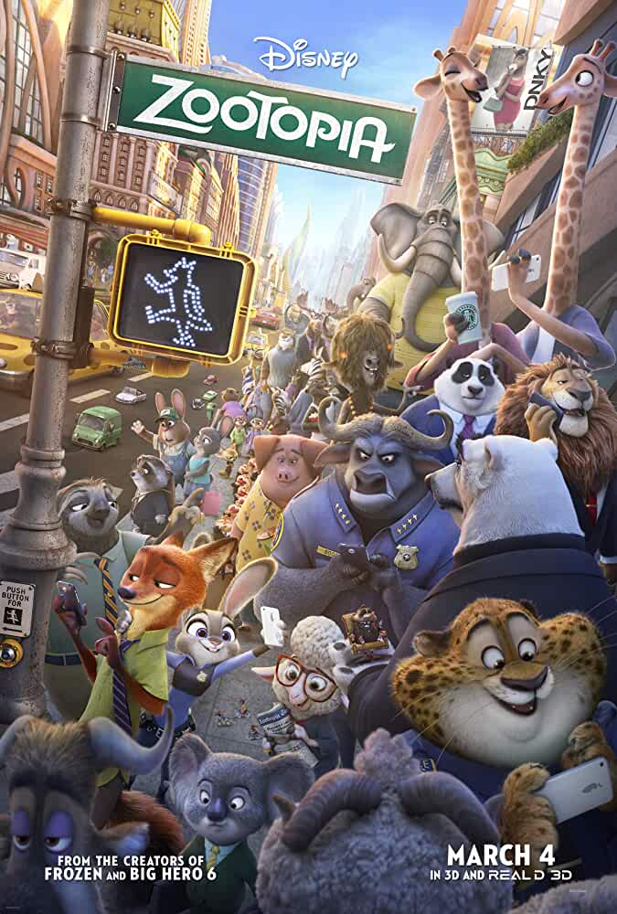 Download Zootopia (2016) Dual Audio {Hindi-English} 480p [350MB] | 720p [1GB] | 1080p [2GB] poster