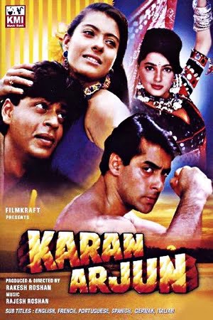 Download Karan Arjun (1995) Hindi Full Movie HDRip 480p [450MB] | 720p [1.4GB] | 1080p [4.3GB] poster